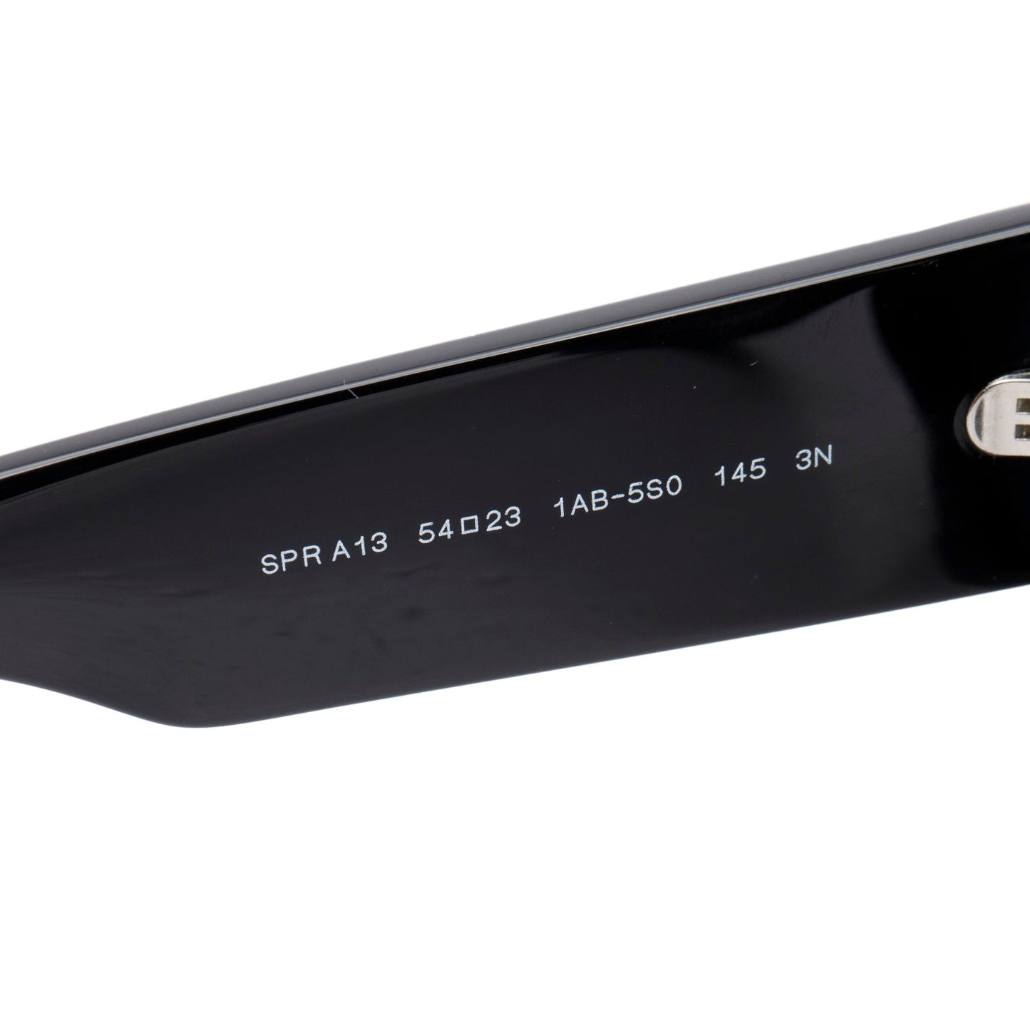 Prada SPRA13 Black Oval Acetate Sunglasses