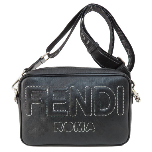 FENDI Shoulder Bag PVC black