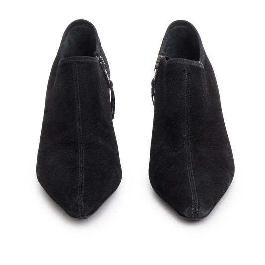 Prada Sport Black Suede Ankle Booties, Size 38