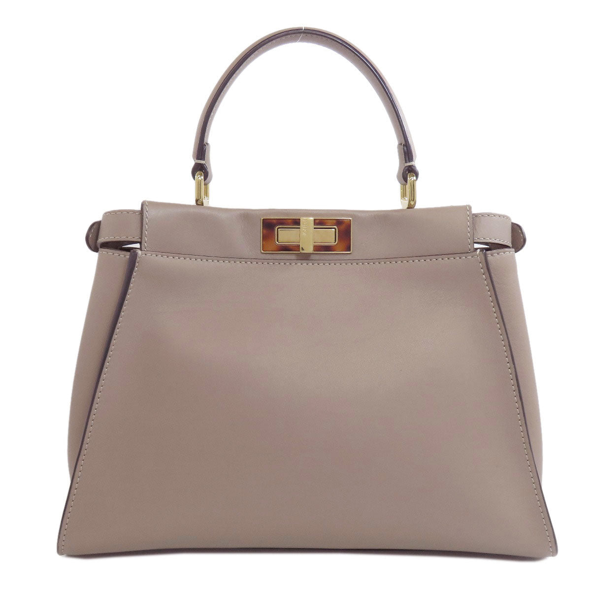 FENDI Handbag Calfskin gray Peekaboo 2WAY