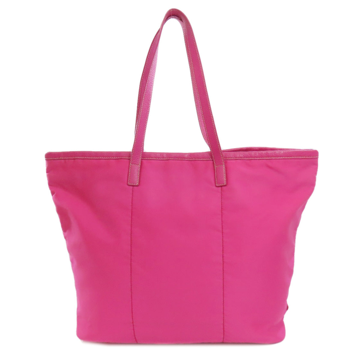 PRADA Tote Bag Nylon pink logoMetal