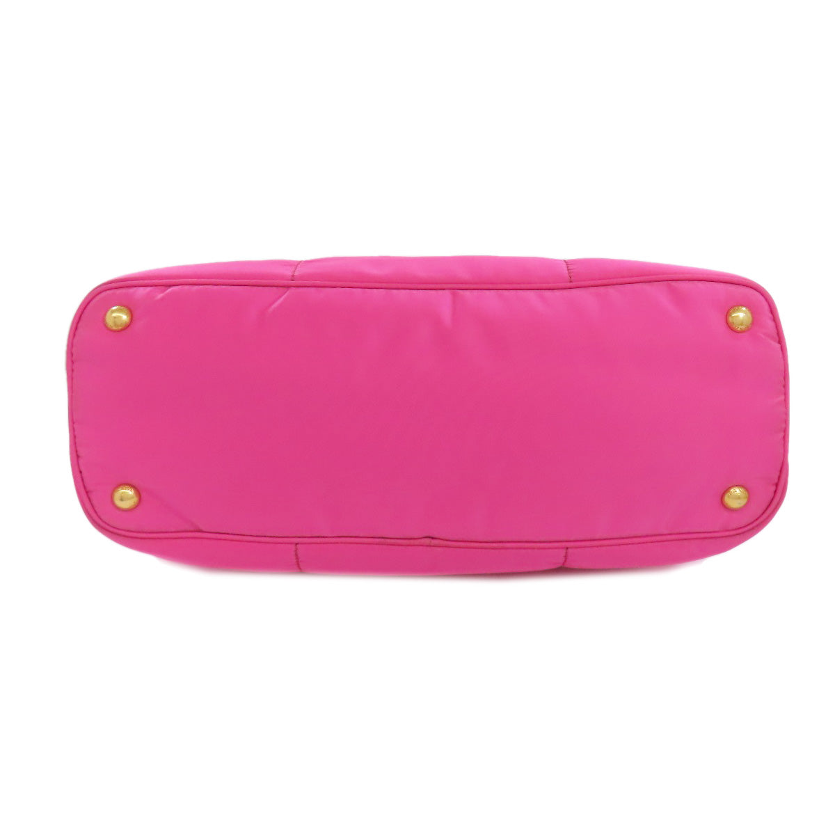 PRADA Tote Bag Nylon pink logoMetal