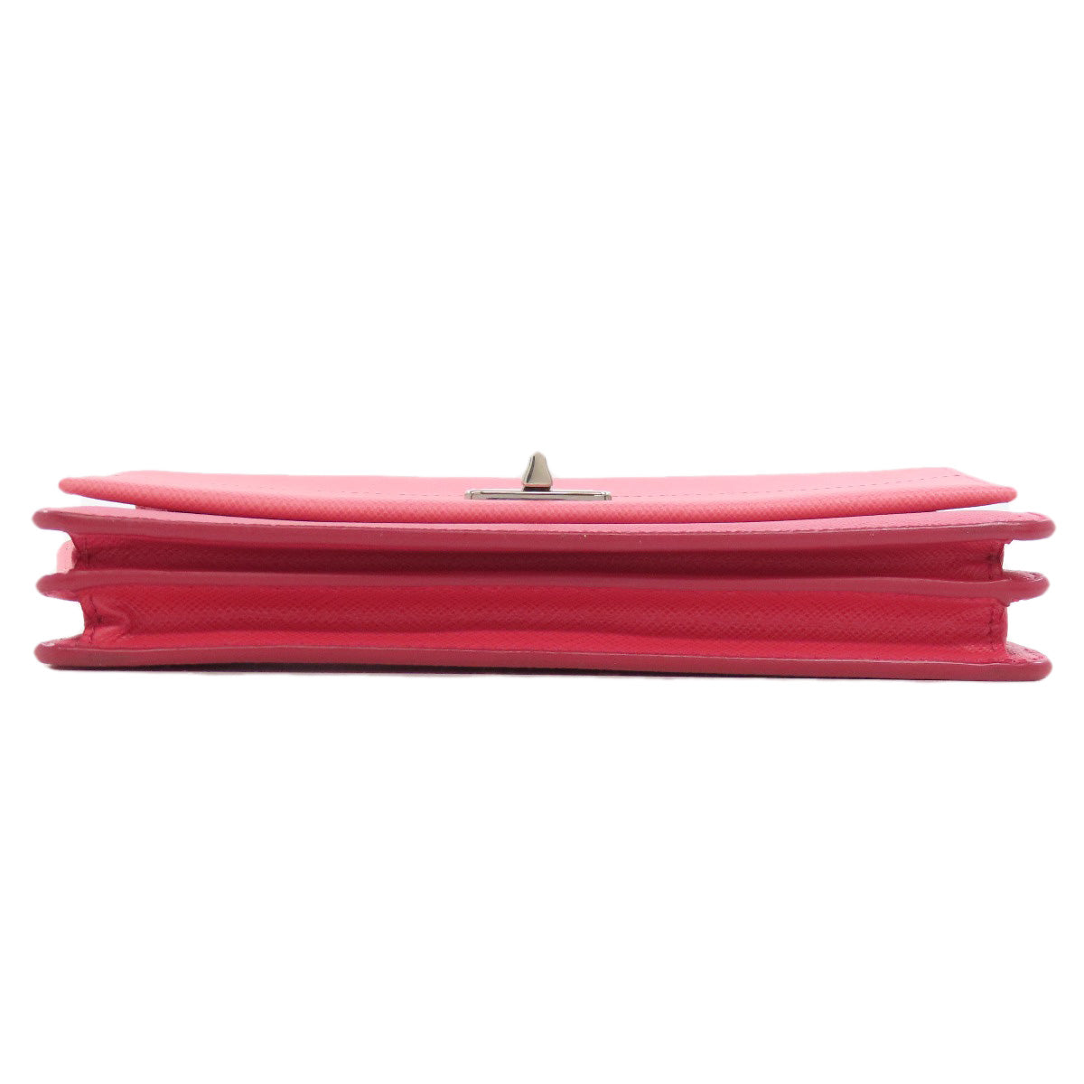 PRADA Shoulder Bag Safiano pink logo