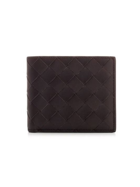 Luxury Bottega Veneta Intrecciato Bifold Half Wallet Fondant