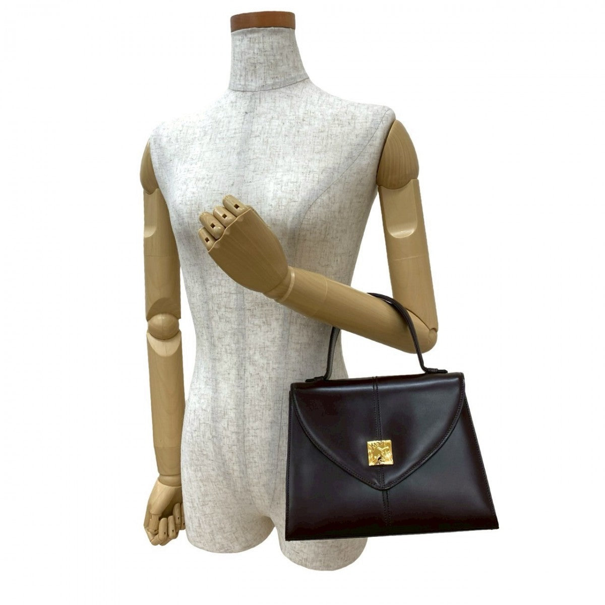 YVES SAINT LAURENT Handbag leather Brown