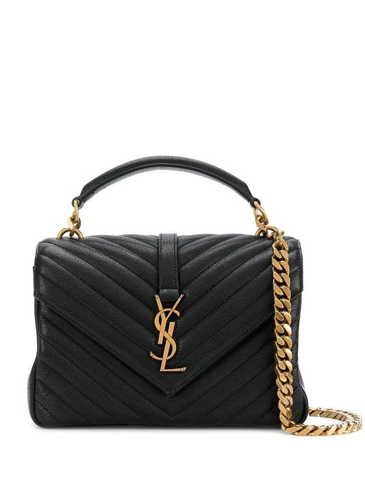 Luxury Saint Laurent Trending 2025 Women's College Medium Bag in Nero |