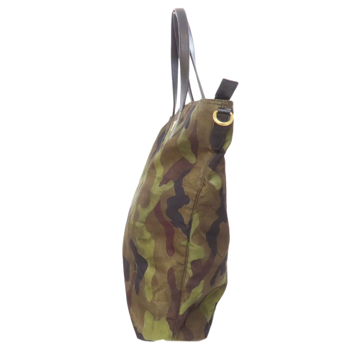 PRADA Tote Bag Nylon green Camouflage