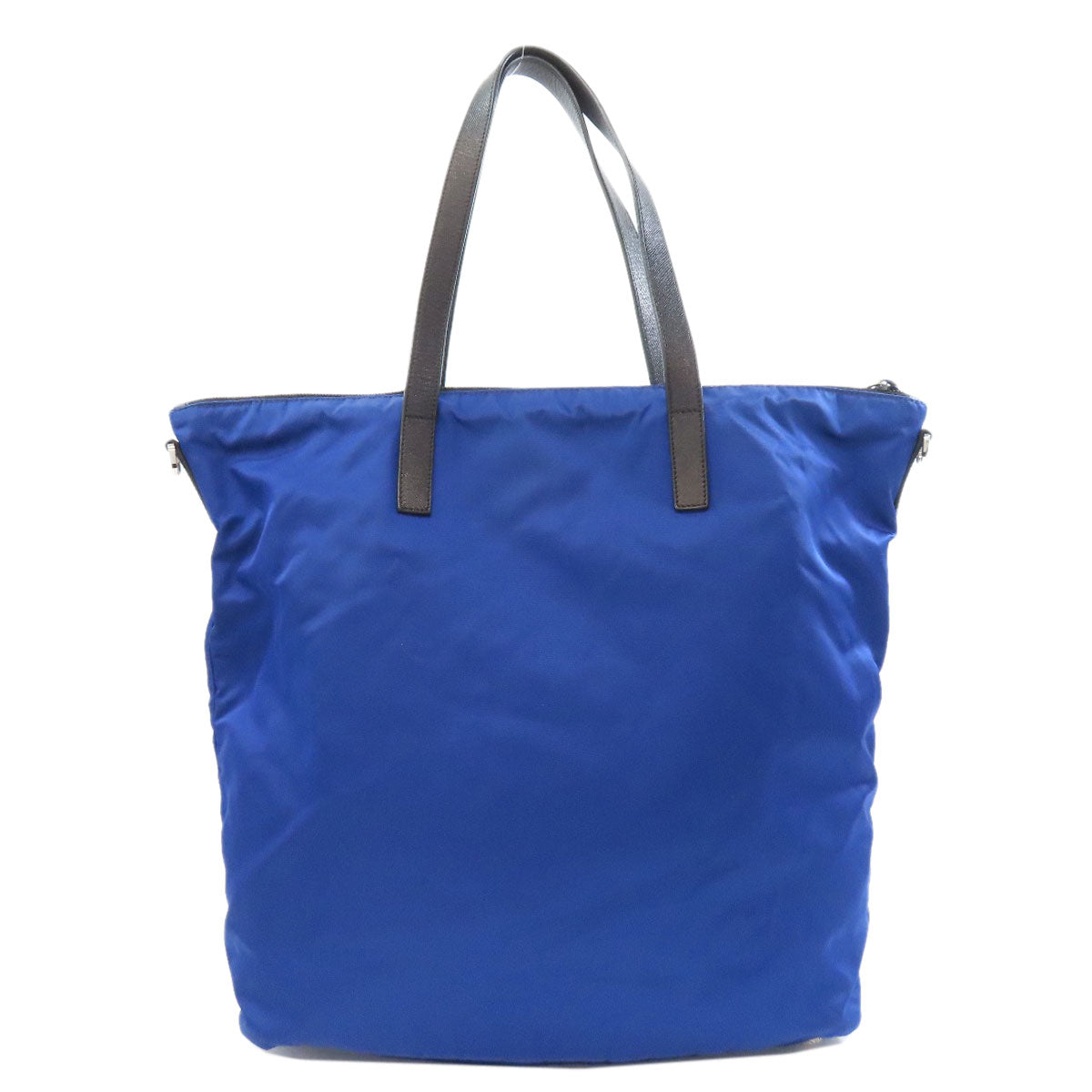 PRADA Tote Bag Nylon blue logoMetal Women
