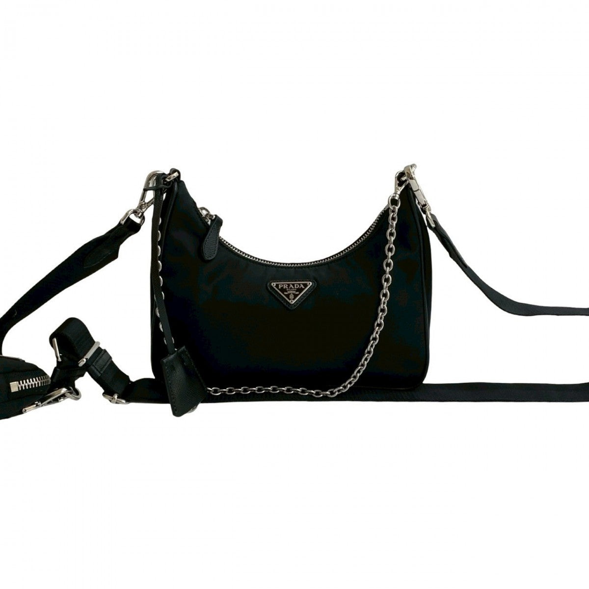 PRADA Shoulder Bag Nylon black Re-Edition