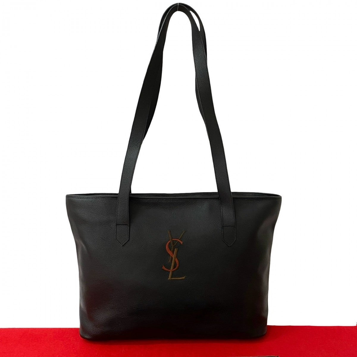 YVES SAINT LAURENT Tote Bag leather black