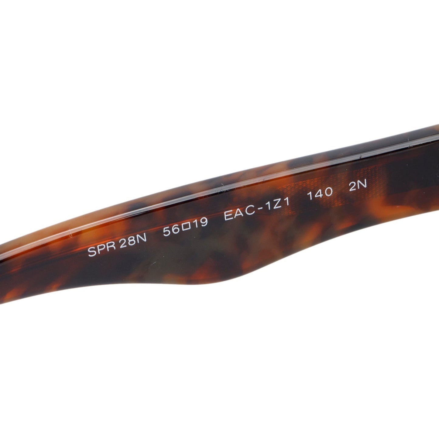 Prada SPR28N Brown Tortoise Acetate Baroque Cat Eye Sunglasses