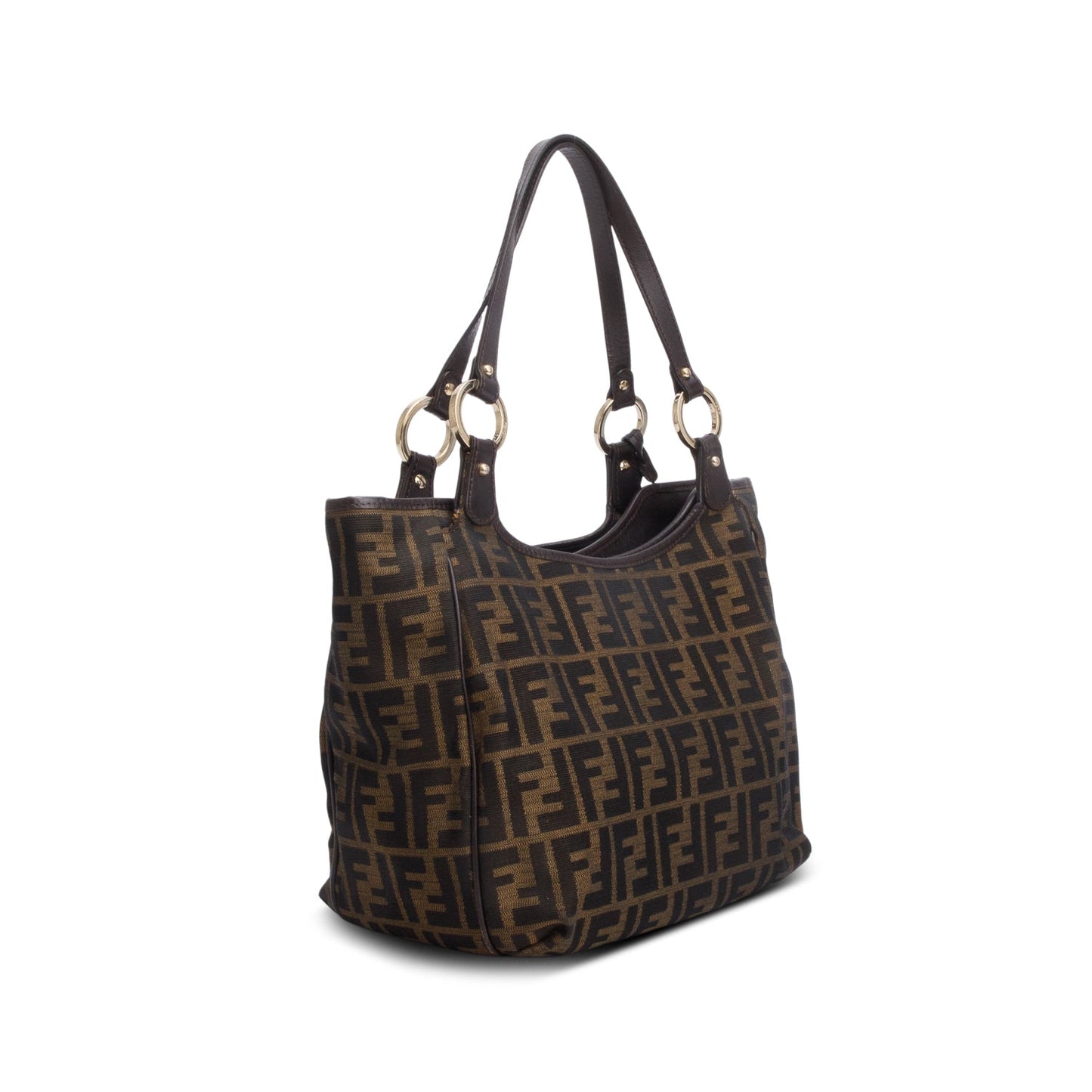 Fendi Brown Nylon Zucca FF Chef Tote