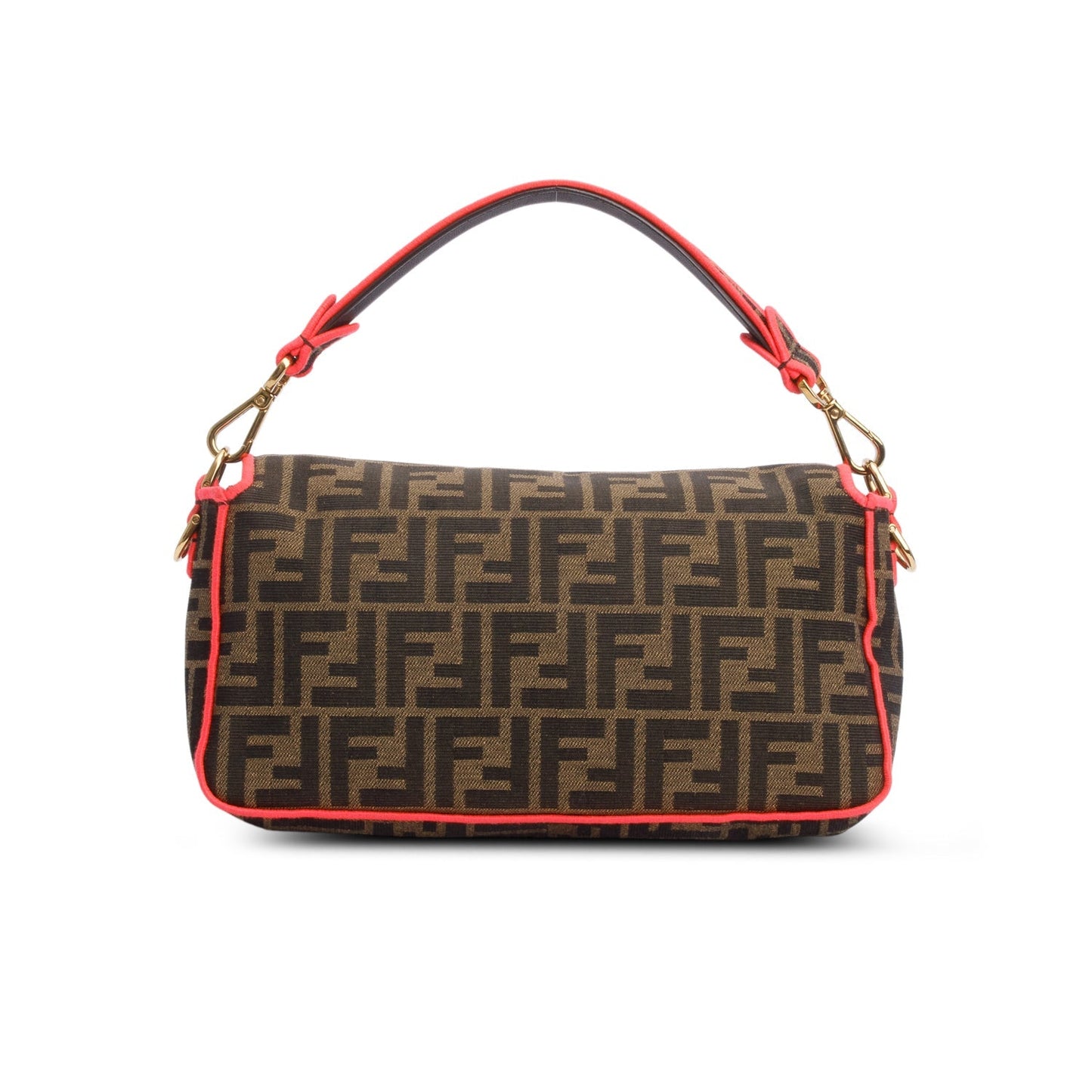 Fendi Zucca Jacquard FF 1974 Neon Baguette