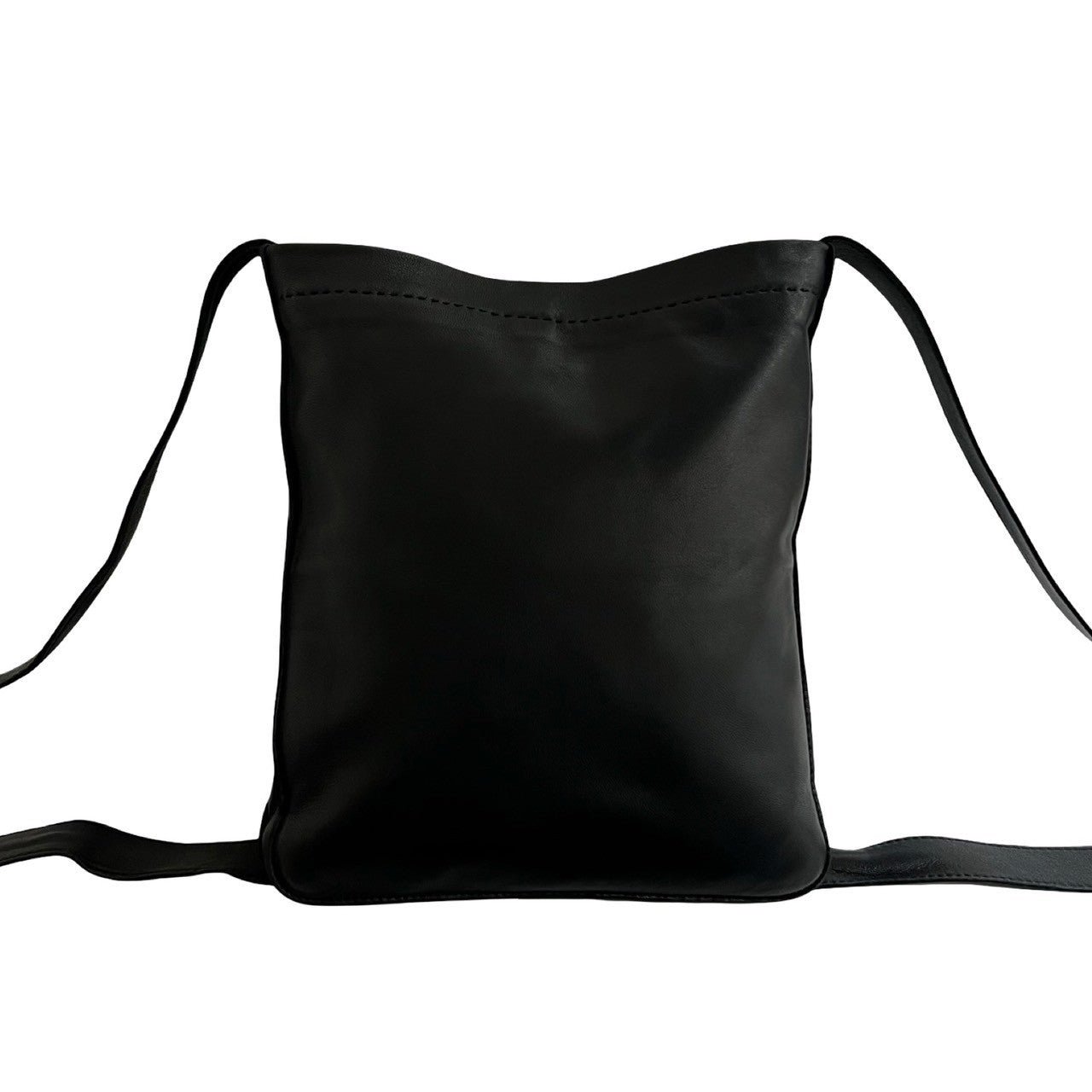 HERMES Shoulder Bag Calfskin black Crude Cell