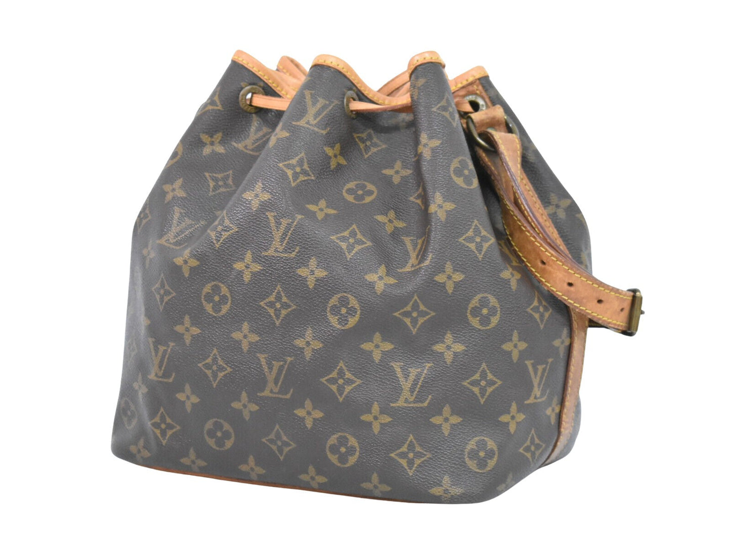 Louis Vuitton Petit Noé Canvas Shoulder Bag