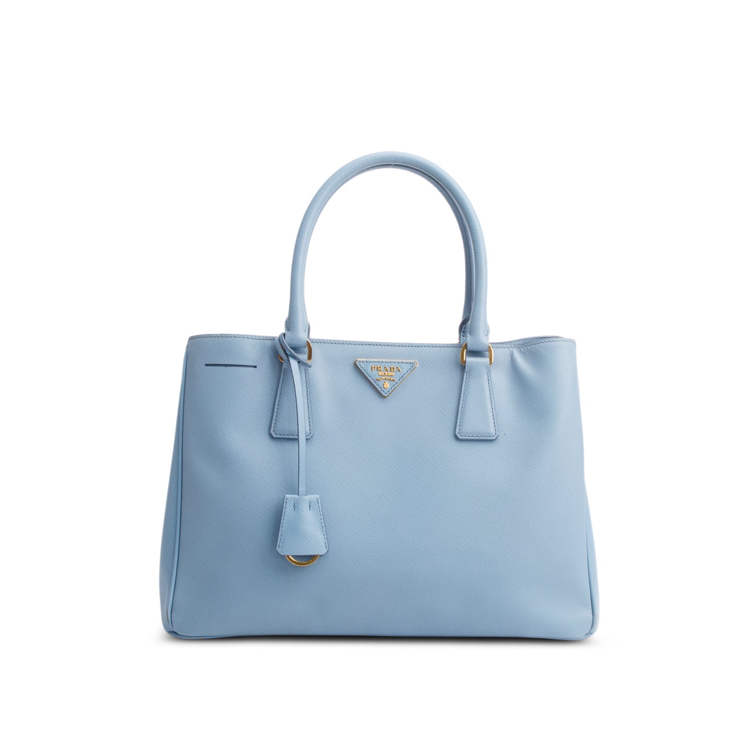 Prada Blue Saffiano Lux Medium Galleria Tote