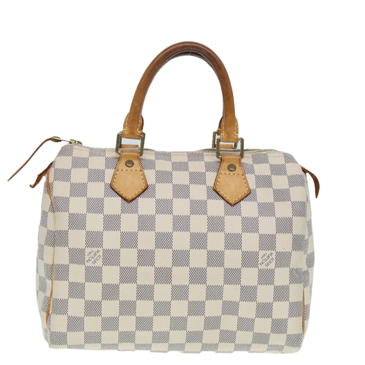 LOUIS VUITTON Damier Azur Hand Bag LV Auth