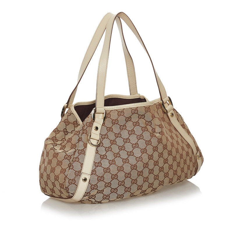 Gucci Lou Canvas Shoulder Bag