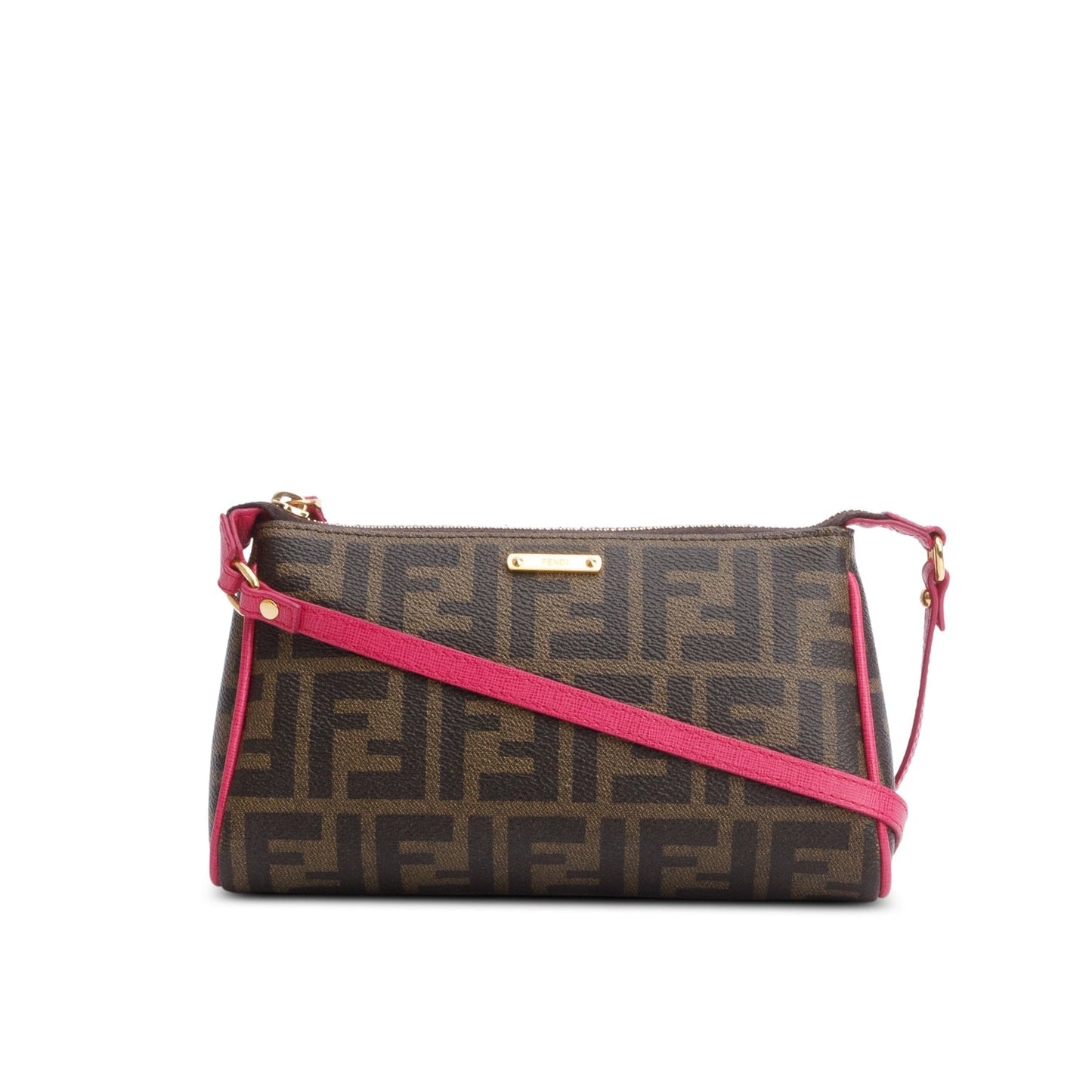 Fendi Zucca FF Canvas Crossbody Pochette
