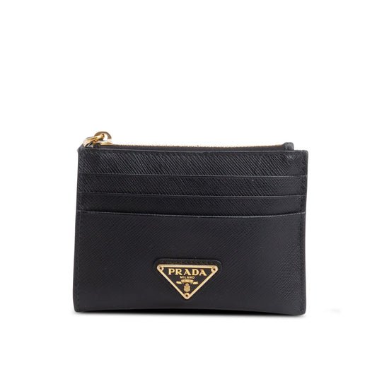 Prada Black Saffiano Leather Card Holder