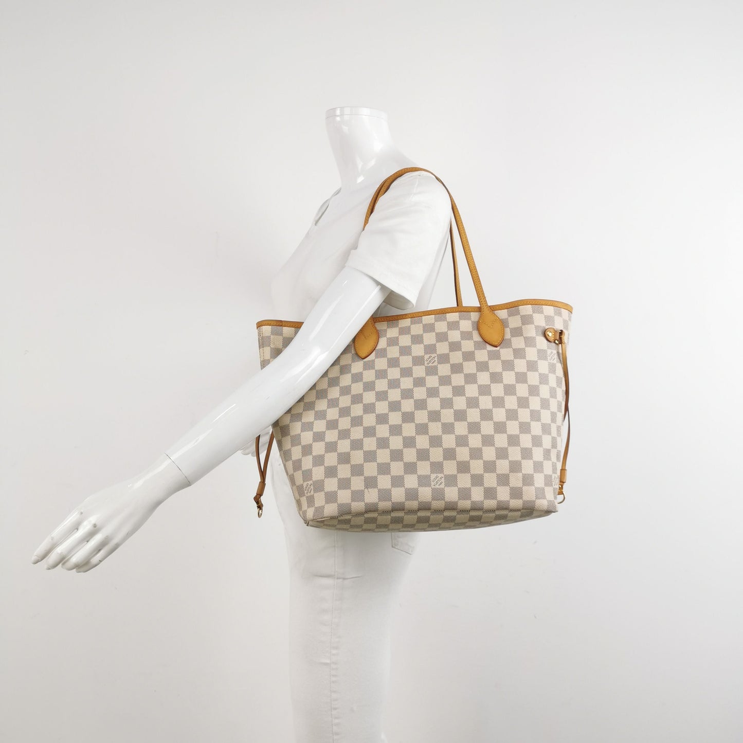 Louis Vuitton Neverfull MM Damier Ebene Canvas Tote Bag 250325781120545