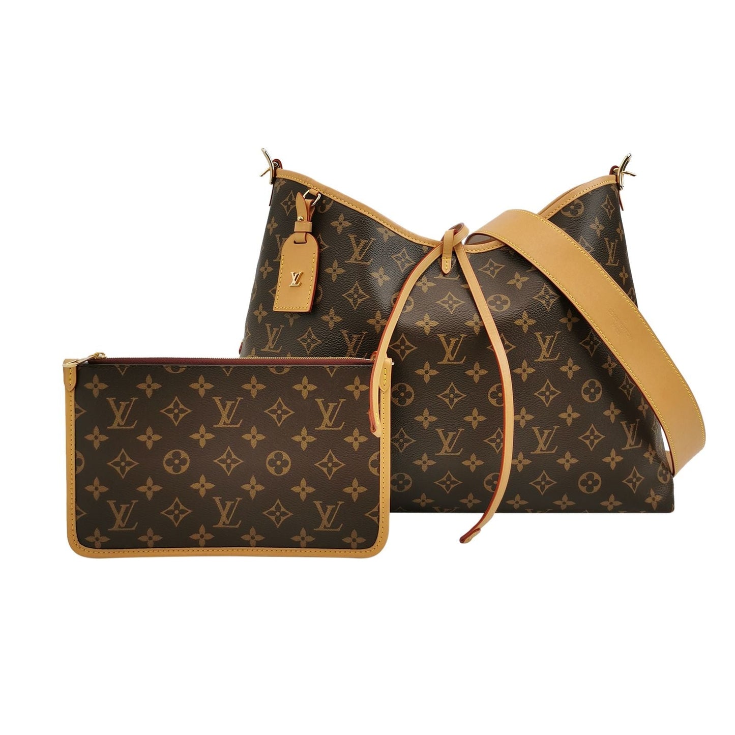 Louis Vuitton Carry All Medium Monogram Crossbody Bag with Chip 250502781175813