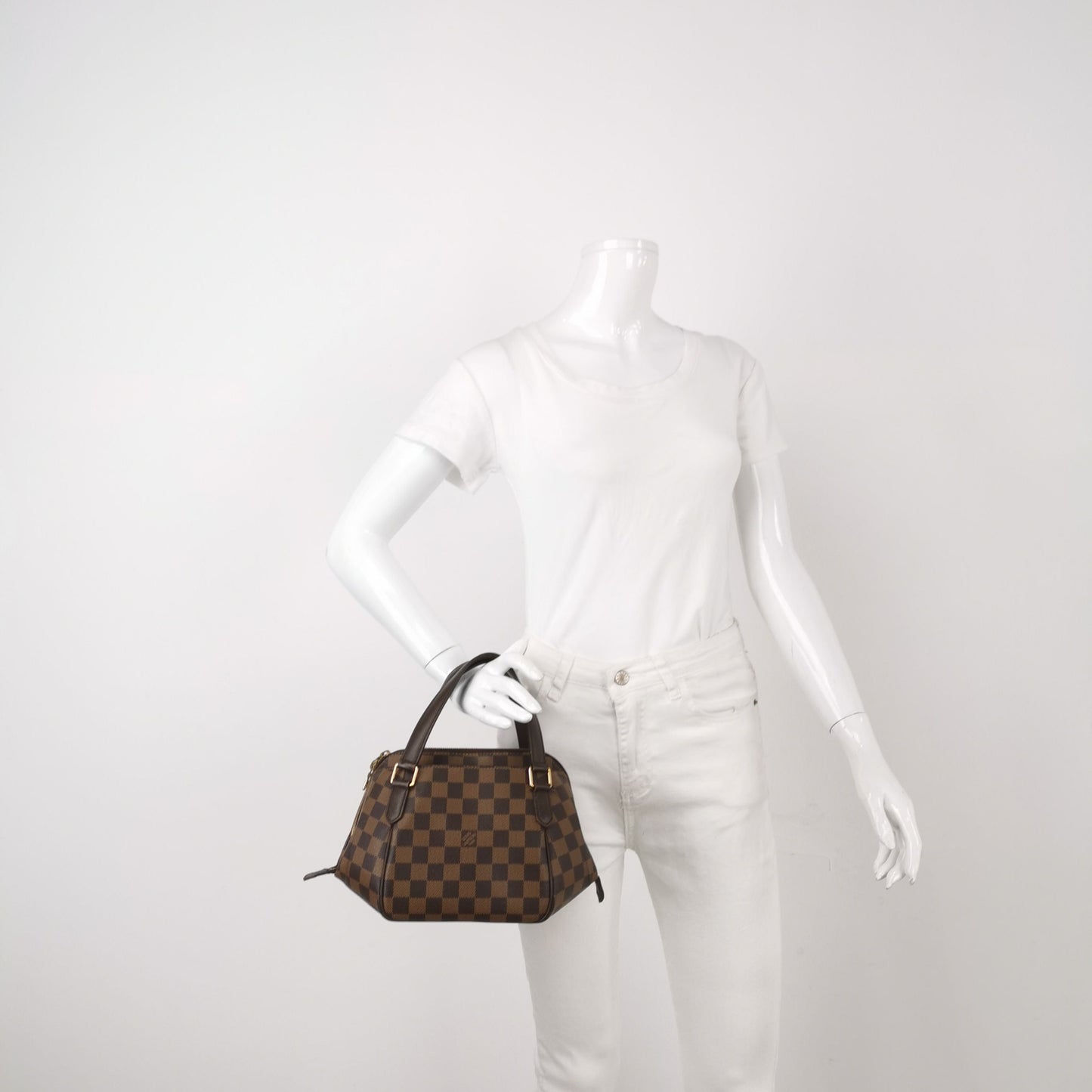 Louis Vuitton Belem Checkered Leather Lunch Box Handbag 250503781176389