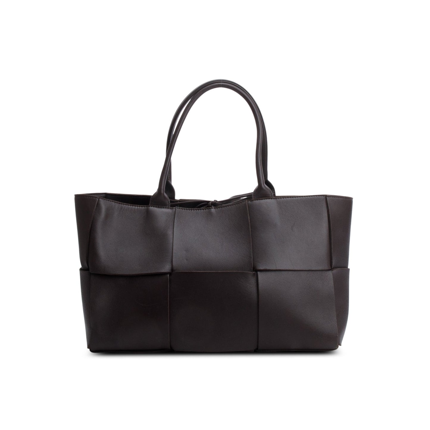 Bottega Veneta Brown Maxi Intrecciato Arco Small Tote Bag