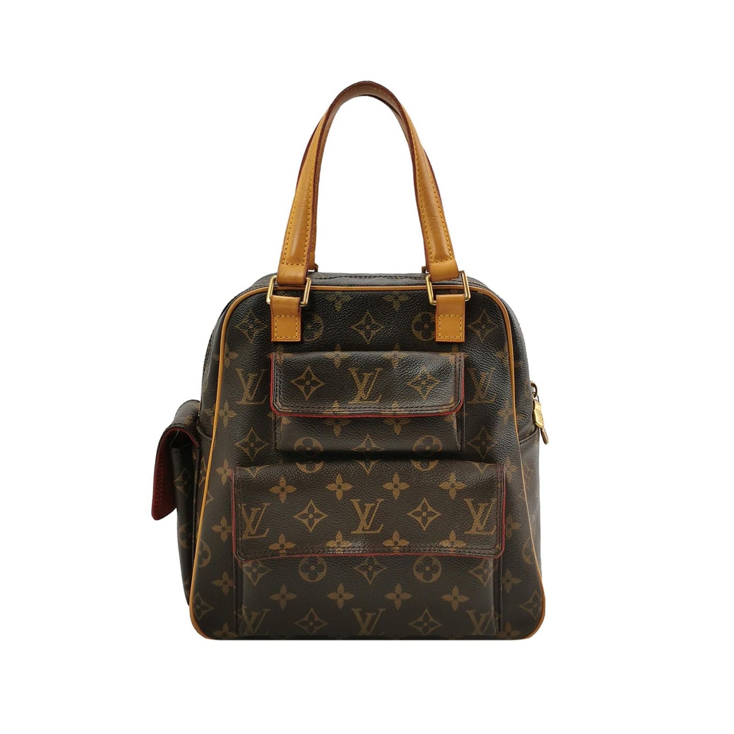 Louis Vuitton Excentri Cite Camel Leather Handbag 24113078965445