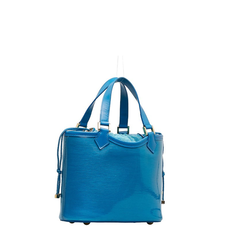 Louis Vuitton Epi Prague Mini Ragune Bay Handbag Blue Vinyl