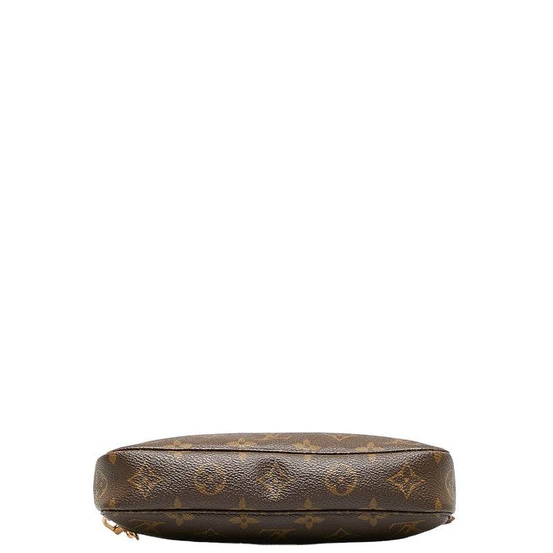Louis Vuitton Monogram Accessory Shoulder Bag Accessory Pocket Brown PVC Leather Ladies Louis Vuitton