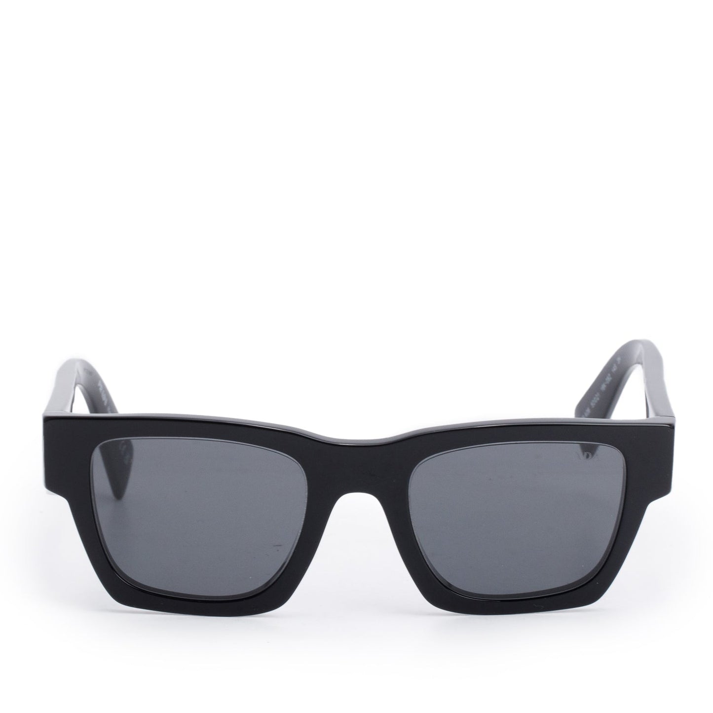Prada SPRA06 Black Acetate Square Sunglasses