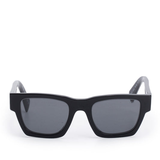 Prada SPRA06 Black Acetate Square Sunglasses