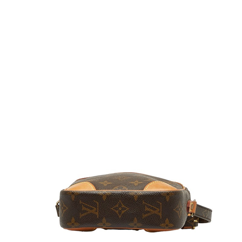 Louis Vuitton Monogram Danube Slipper Shoulder Bag Brown PVC Leather Louis Vuitton