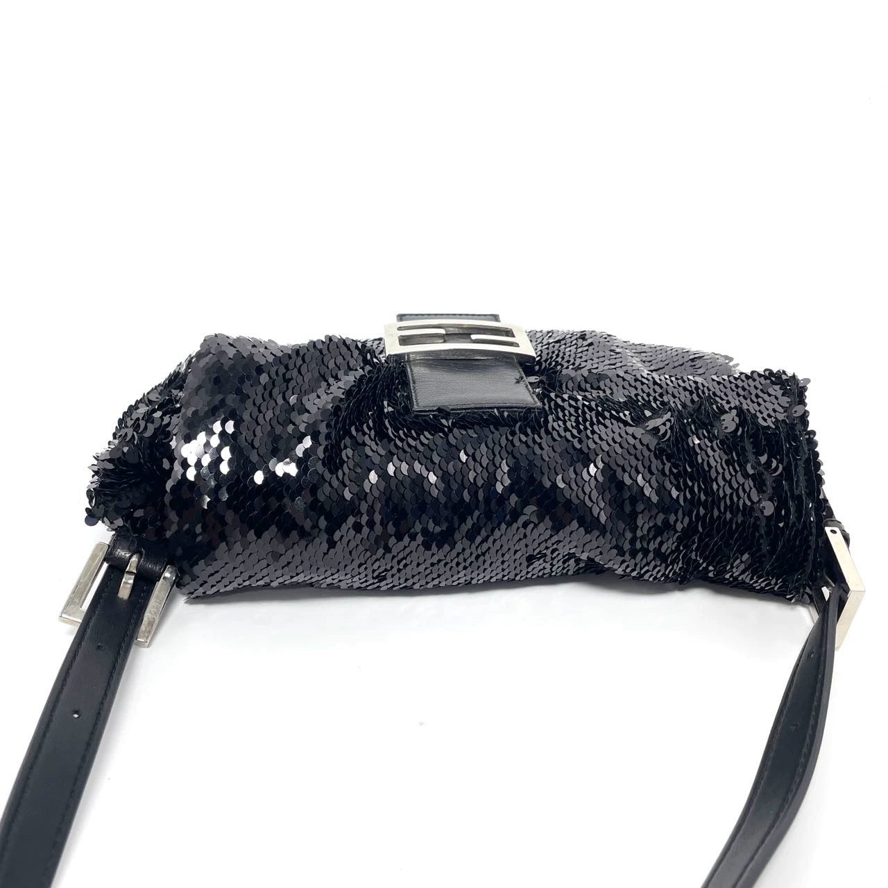 Fendi Baguette   Black Sequins and Leather