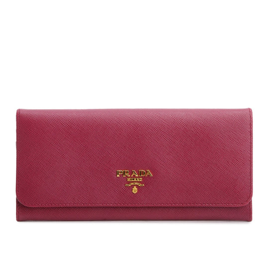 Prada Purple Saffiano Leather Large Continental Wallet
