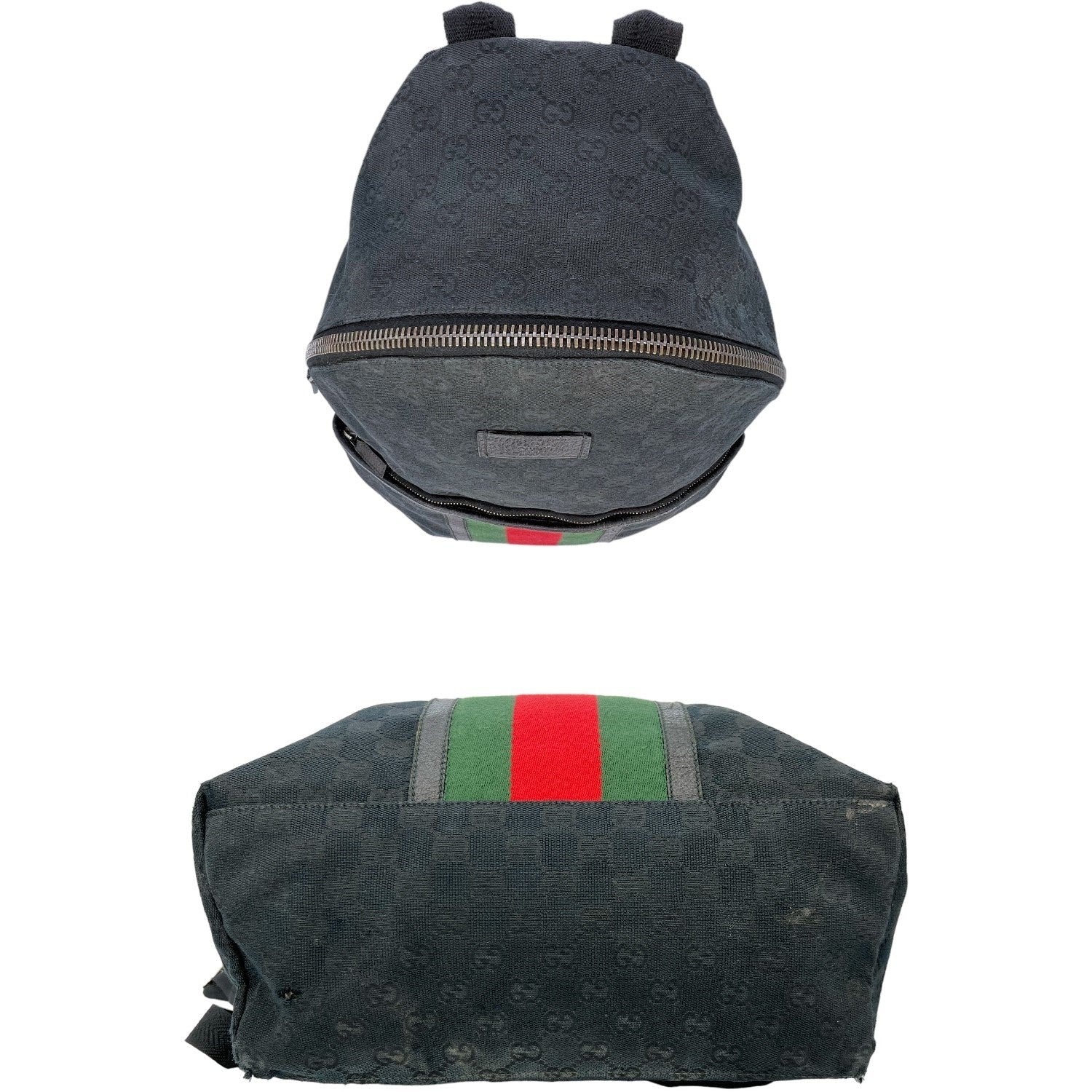 Gucci Monogram Leather Canvas Shoulder Bag