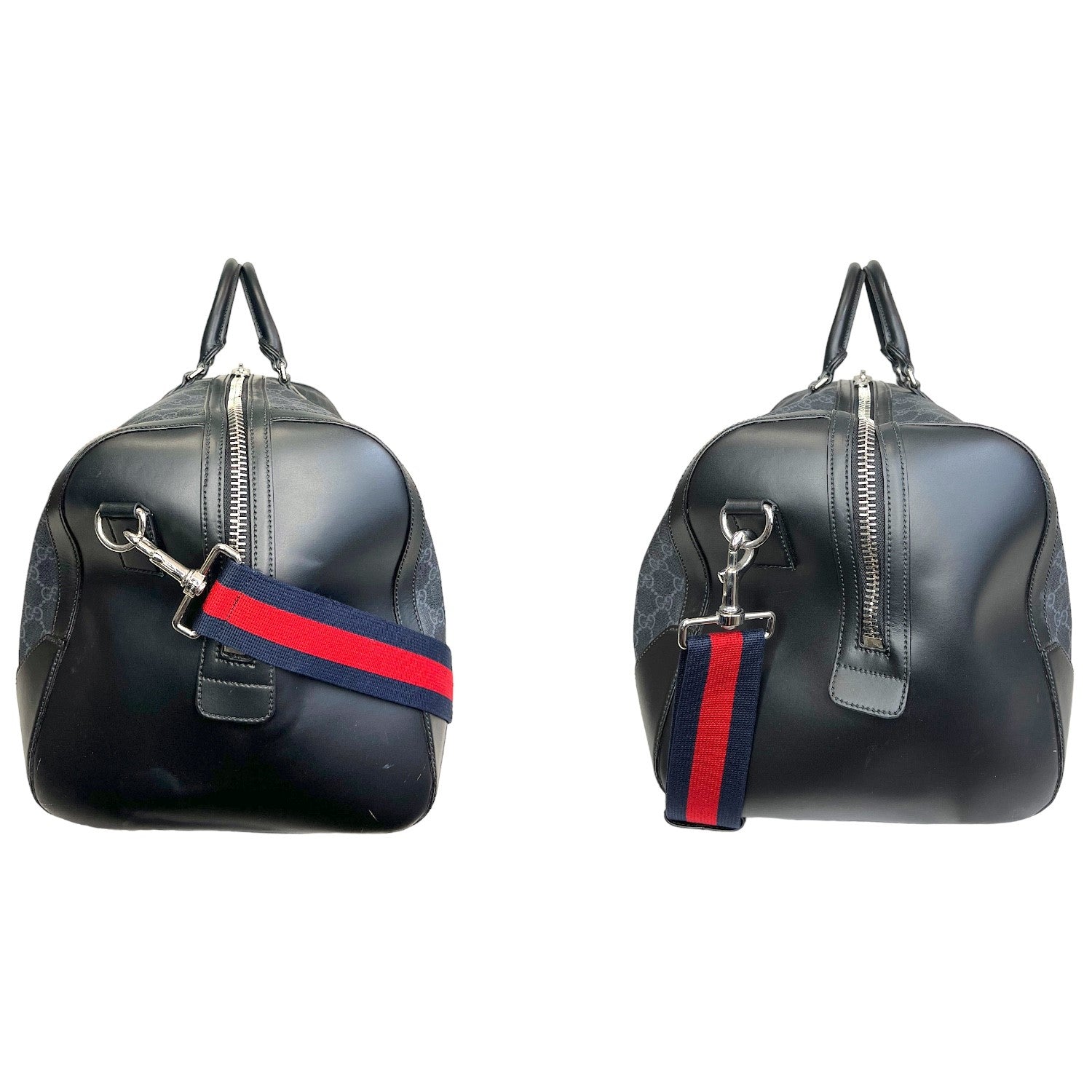 Gucci Leather Canvas Shoulder Bag
