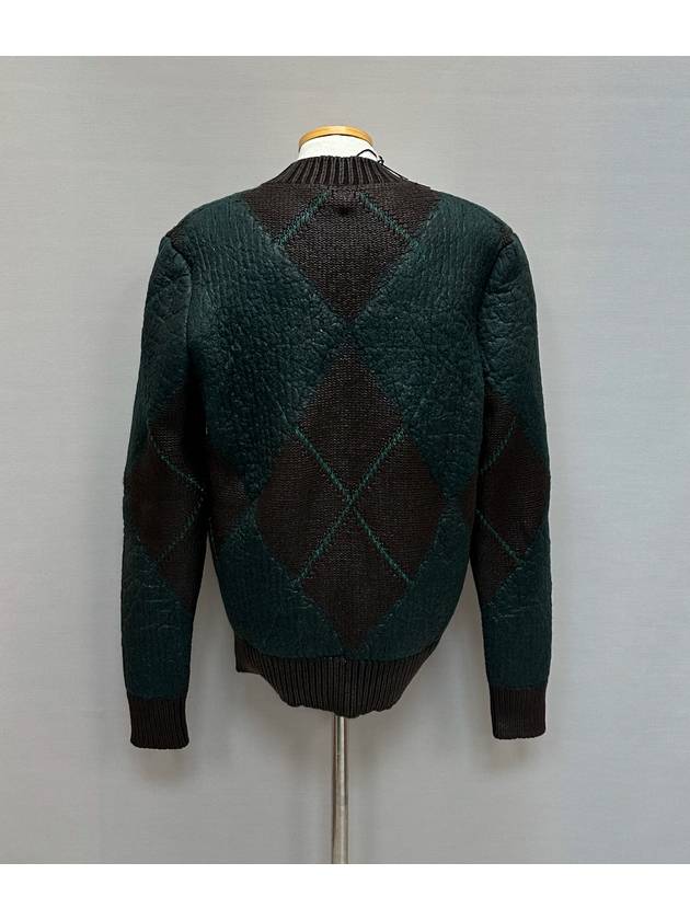 Luxury Bottega Veneta argyle v neck sweater
