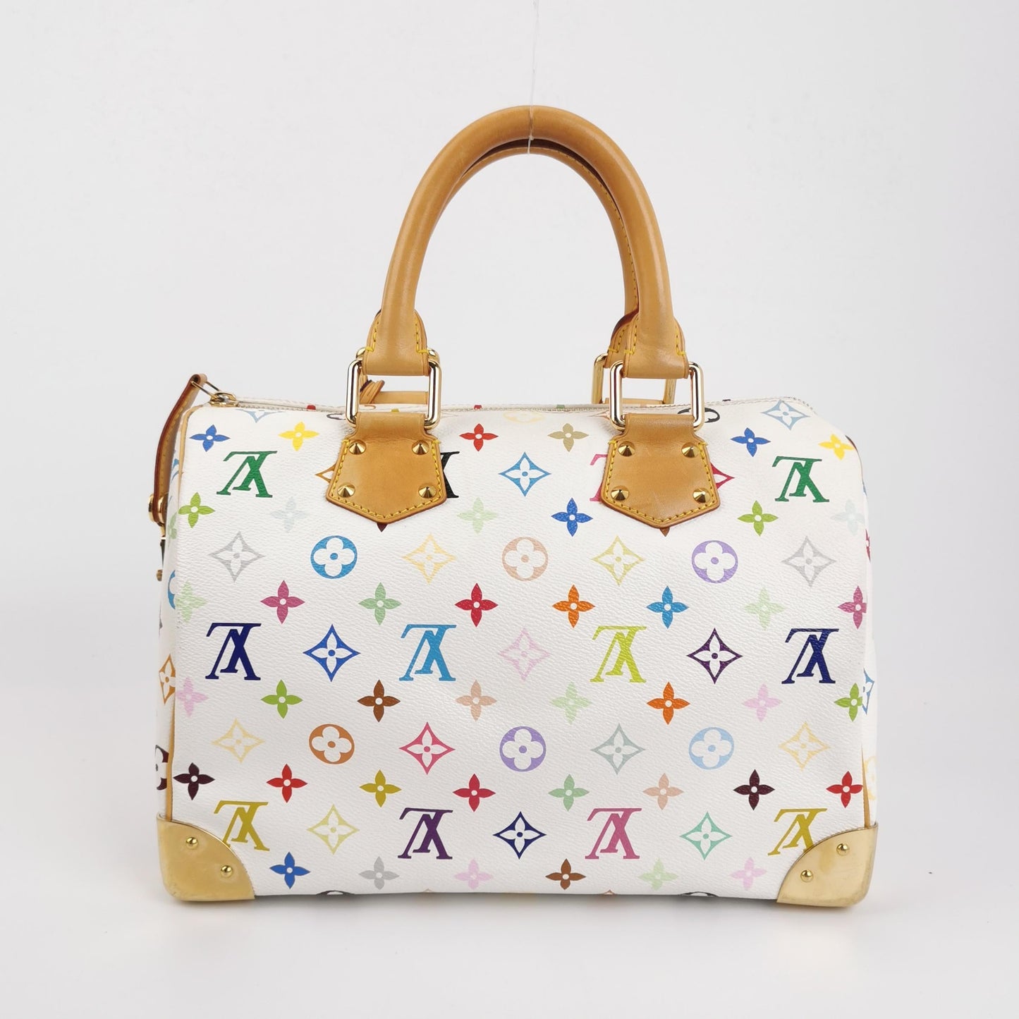 Louis Vuitton x Takashi Murakami Speedy 30 Lock White Multicolor