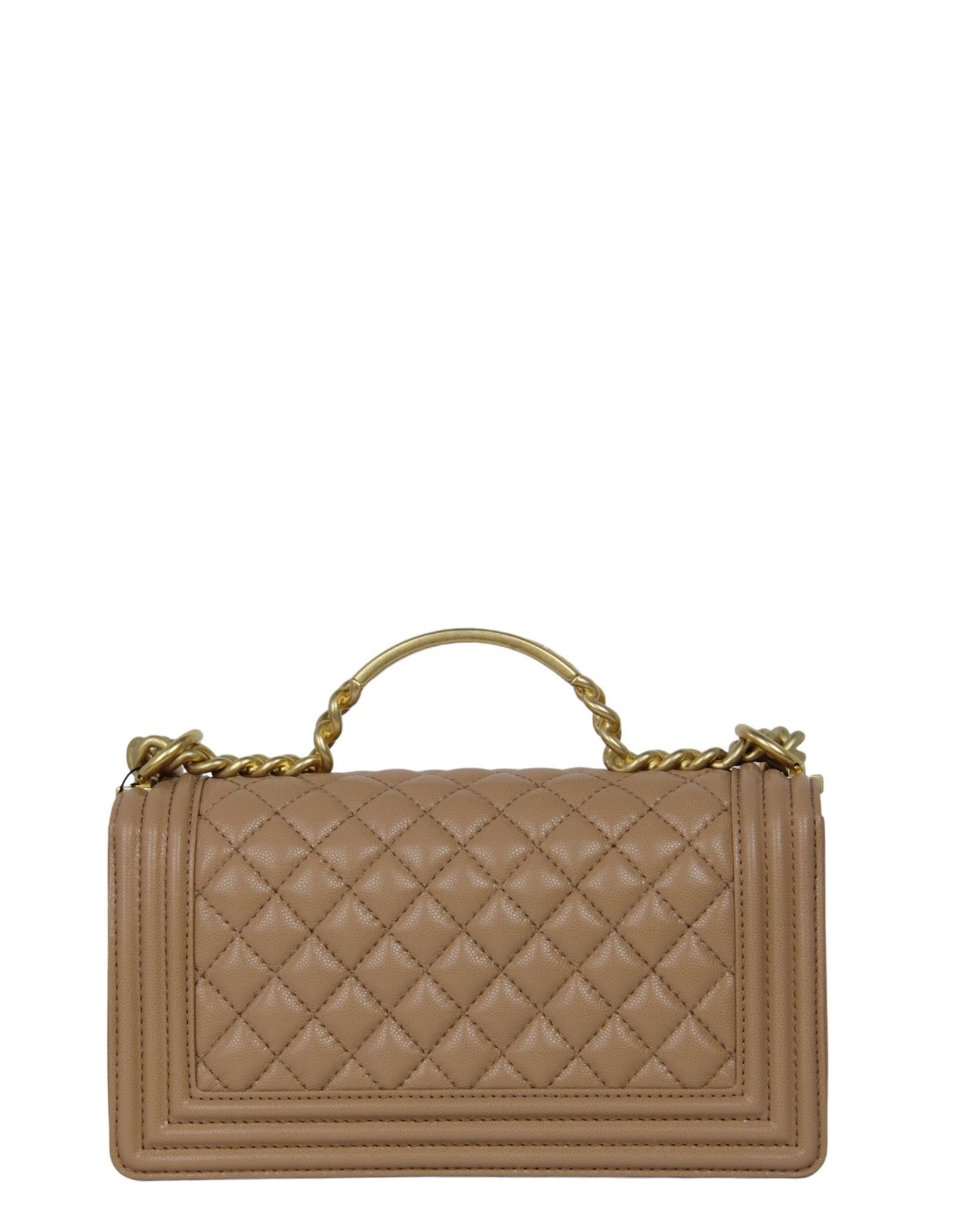 Chanel 2023 NWT Dark Beige Caviar Medium Top Handle Boy Handbag