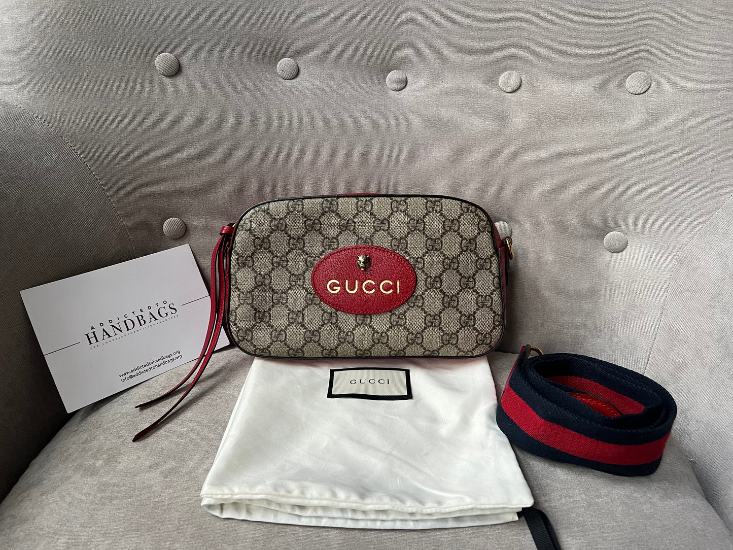 Gucci Leather Canvas Crossbody
