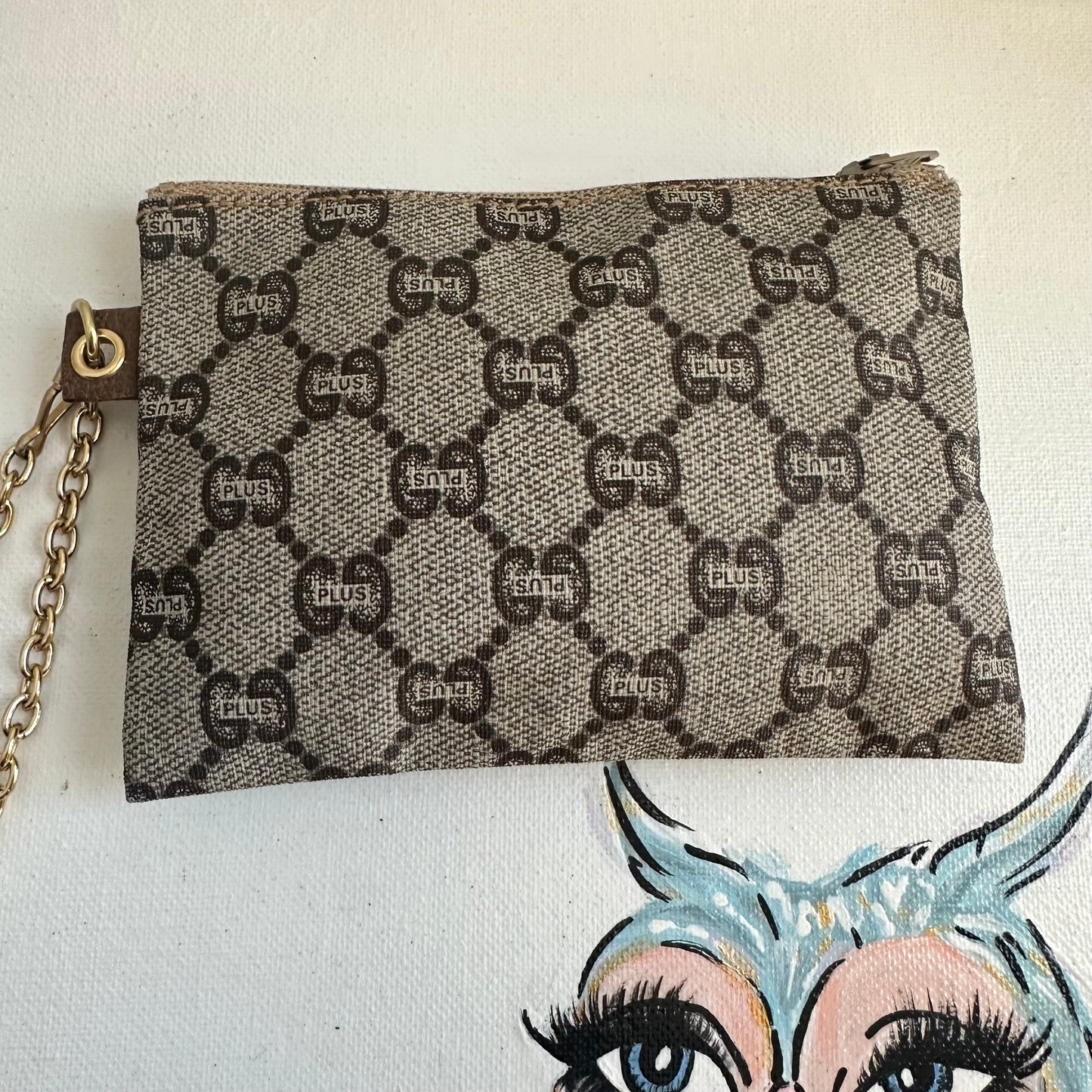 Gucci Chain Canvas Handbag