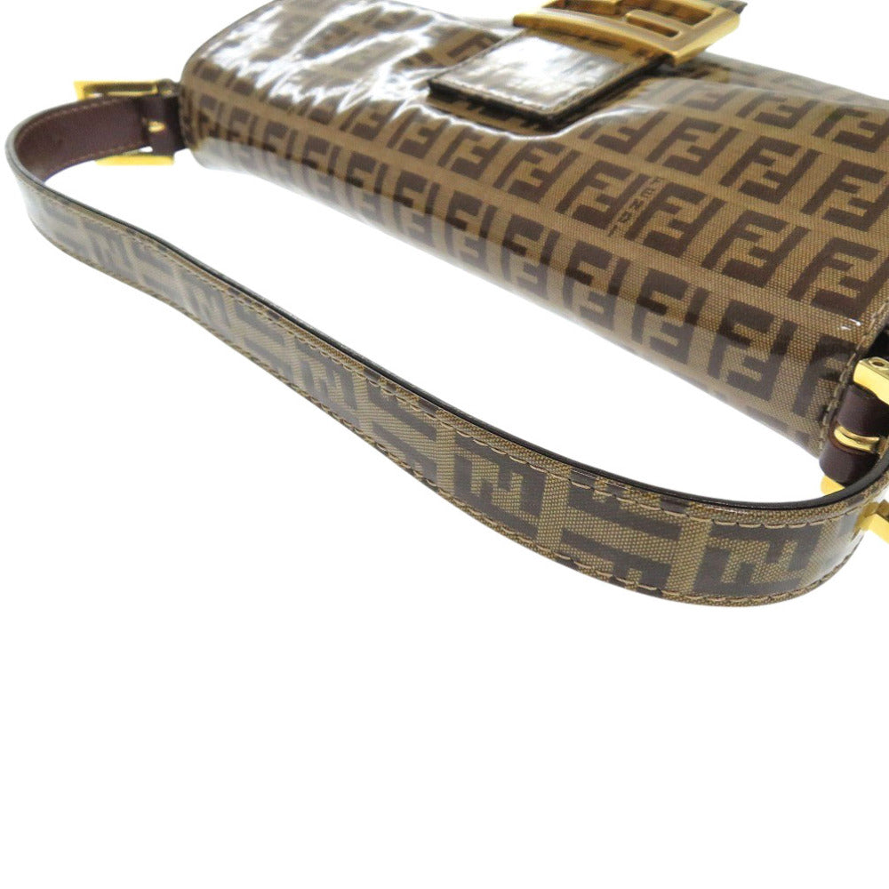 FENDI Handbag 2408264 Coated canvas Brown Zucchino Mamma Bucket Women