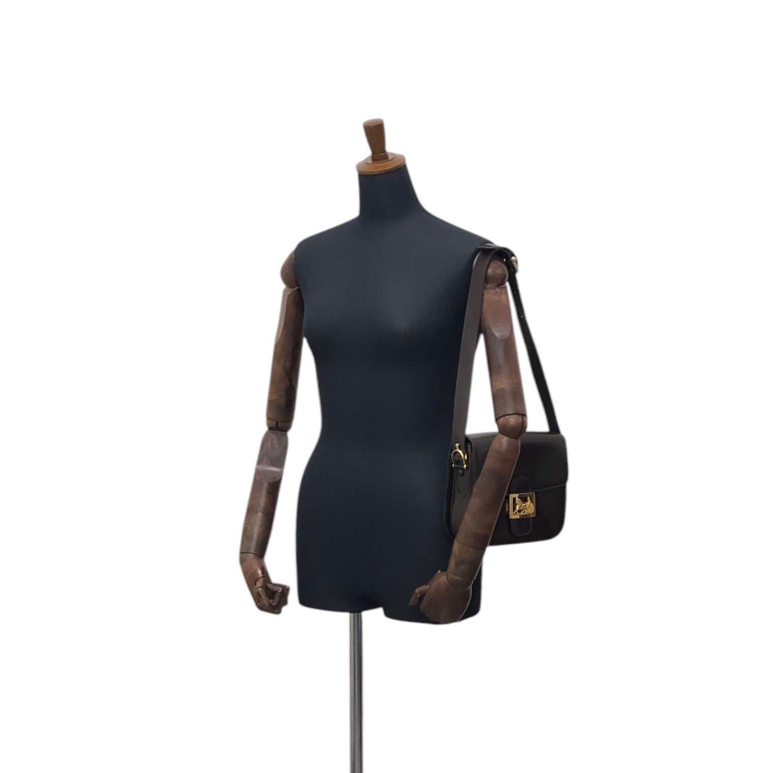 CELINE Horse Carriage Shoulder bag Brown 8ewcxg