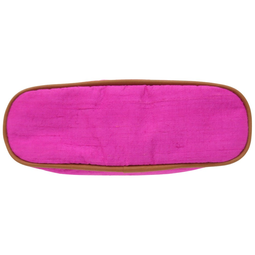 HERMES Pouch silk Rose Pivoine Hermes Bolide Pouch 16 Silk Women