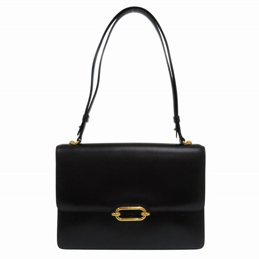 HERMES Shoulder Bag Box scarf black fonsbell Women
