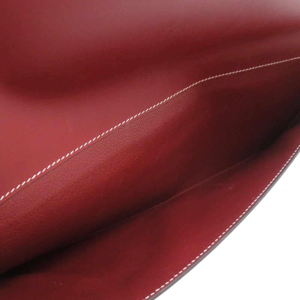 HERMES Clutch bag Vaux Chamonix Rouge ash Women(Unisex)