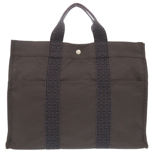 HERMES Tote Bag canvas gray Her Line Tote MM mens
