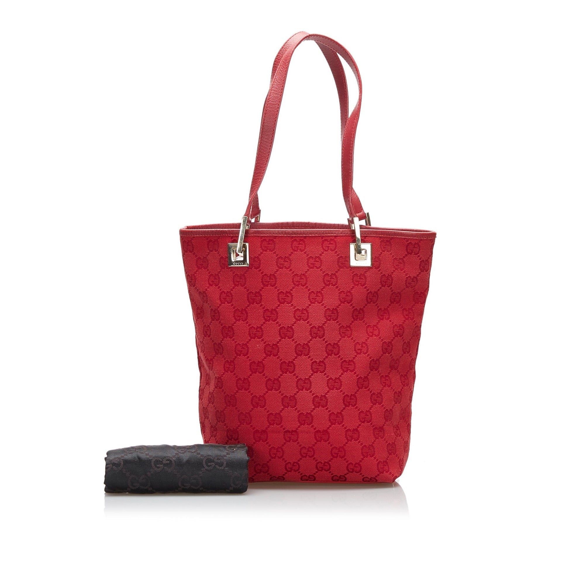 Gucci Leather Canvas Tote